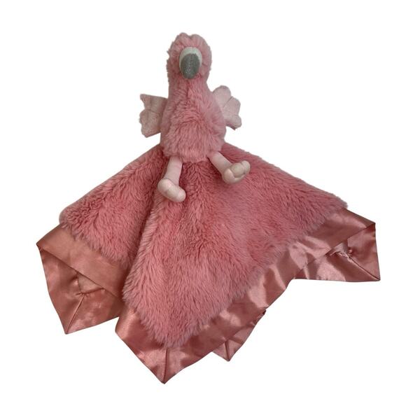 Cloud Island Pink Flamingo Lovey Security Blanket Stuffed Animal Satin Target - Picture 2 of 12